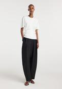 ROHE DRAPED T-SHIRT | OFF WHITE