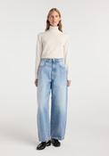ROHE BARREL LEG DENIM JEANS | CLASSIC BLUE image