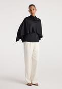 ROHE SATIN CAPE TOP | BLANK