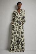 FOR RESTLESS SLEEPERS EURIPILA JUMPSUIT IN GREEN BOTANICAL PRINT image