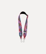 VIVIENNE WESTWOOD SHOULDER STRAP IN CANDY TARTAN