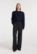 ROHE RELAXED FIT TROUSERS | ANTHRACITE MELANGE image