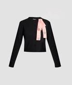 ERDEM EMBELLISHED MERINO WOOL CARDIGAN | BLACK