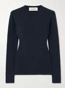 LISA YANG VIVIAN LONG SLEEVED T-SHIRT IN INK BLUE