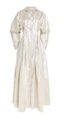 PALMER HARDING HONESTY OPENS GOWN IN SILVER LINEN