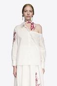 VIVETTA OFF SHOULDER SHIRT IN WHITE