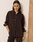 HARTFORD CINEMA SHIRT IN CHOCO image