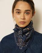 HARTFORD BANDANA SCARF IN NAVY BLUE image