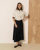 HARTFORD JOYCE MIDI SKIRT | BLACK image