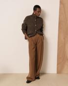 HARTFORD PARADISE WOVEN PANTS | COGNAC image