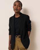 HARTFOR VIRNA BLACK CREPE BLAZER image