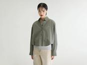 BELLEROSE JOHAN62  POPLIN SHIRT IN OXYD GREY