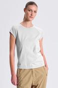 TRANSIT SLIM FIT ROUND NECK T-SHIRT IN WHITE image