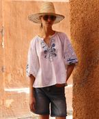 ROSE AND ROSE CHERRY TOP IN WHITE image