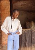 CLARAMONTE DELICE JACQUARD COTTON BLOUSE | CREAM image