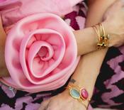 CELINA MARTIN BRACELET BAG IN PINK
