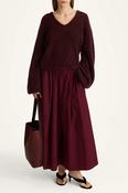 STYLEIN JORINA MAXI SKIRT IN BORDEAUX