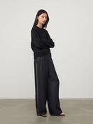 LISA YANG SILK TROUSERS WITH PIPING DETAIL image