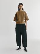 LISA YANG DOUBLÉ BARREL TROUSERS IN BLACK image