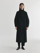LISA YANG DOUBLÉ SHAWL COAT IN BLACK image