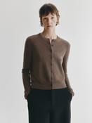 LISA YANG KARIA CARDIGAN IN DARK TRUFFLE