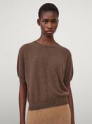 LISA YANG GENEVRA TOP IN DARK TRUFFLE image