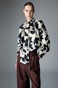 NATAN FABLE | WHITE WITH BLACK FLORAL PRINT
