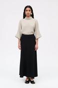 MKDT STUDIO NIMO SKIRT | BLACK CREPE GEORGETTE image