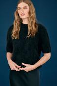 JUMPER 1234 OVERSIZED BRUSHED T-SHIRT IN BLACK image