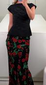 BERNADETTE ATTICUS TOP | BLACK MOIRE image