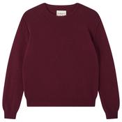 JUMPER 1234 DISTRESSED CREW IN BURGUNDY image
