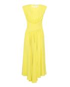 MANTU  ASYMMETRIC WAIST DRESS IN YELLOW image