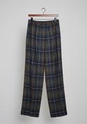 AVN ITALY CARGO PANTS | NAVY/GREEN PLAID