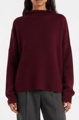 LISA YANG SANDY SWEATER IN DEEP PLUM