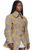 VIVIENNE WESTWOOD GALE COAT | MULTI HARRIS TWEED TARTAN image
