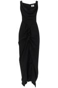VIVIENNE WESTWOOD LONG PANTHER DRESS IN BLACK