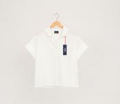 GALLEGO DESPORTES WAVE COLLAR SHIRT IN OXFORD WHITE image