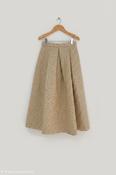 LUNATICA MILANO LUNA COCCO MIDI SKIRT IN PLATINUM