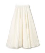 PALMER HARDING SONNET SKIRT IN WHITE STRIPED ORGANZA image