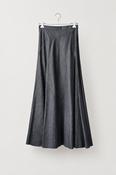 VIVIENNE WESTWOOD LONG BELLA DONNA SKIRT | NAVY LINEN CHAMBRAY image