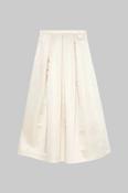 LUNATICA MILANO LUNA DUCHESSE MIDI SKIRT IN IVORY