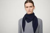 LISA YANG FLORIANNE SCARF IN NAVY image