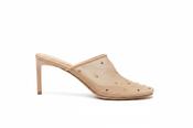 DEAR FRANCES SADE MULES WITH SMALL CRYTALS IN BUFF image