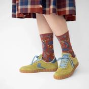 BONNE MAISON SEPIA /CYAN/BLUE WOODLAND MID-CALF SOCKS image