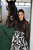 SIX ROADS CHLOE ORGANZA BLOUSE | BLACK