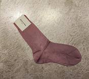 MARIA LA ROSA RIBBED SILK SOCKS IN ROSE image