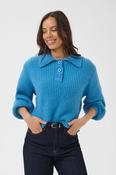 Tabbatha Blue Polo Knit image