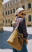 Indi &amp;amp; Cold Split Suede Bag - safari green