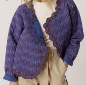 Contrast Embroidery Jacket