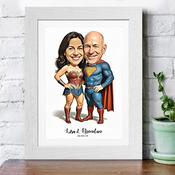 Superheros Caricature image